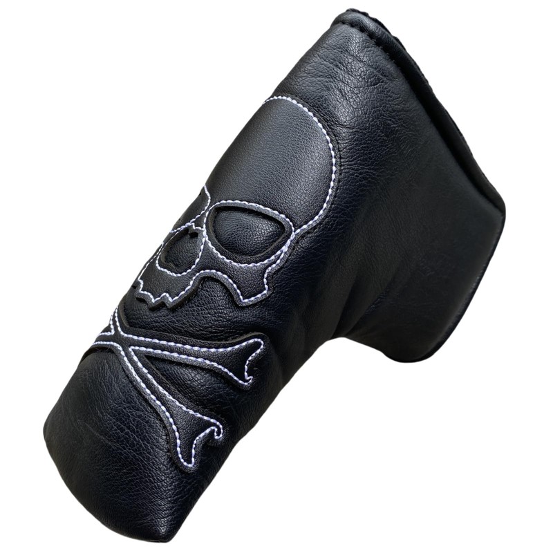 Skull Magnetic Golf Putter Cover Headcover Blade Putter Head Cover