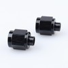 AC PERFORMANCE AN4 Black Aluminum Hardline Fitting -4 AN Female