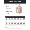 JMIERR Mens Cable Knit Pullover Sweater Heavyweight Loose fit Casual
