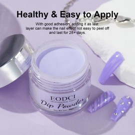 EODCI 1 oz/28 g Dipping Powder Nails - Purple Dipping Acrylic Powder Dipping Powder Nail Dipping Powder, French Nails Make Your Own Set Gifts for Women
