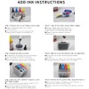 QUTHZZHY Sublimation Ink Cartridges, Empty Refillable Ink Cartridges Compatible with