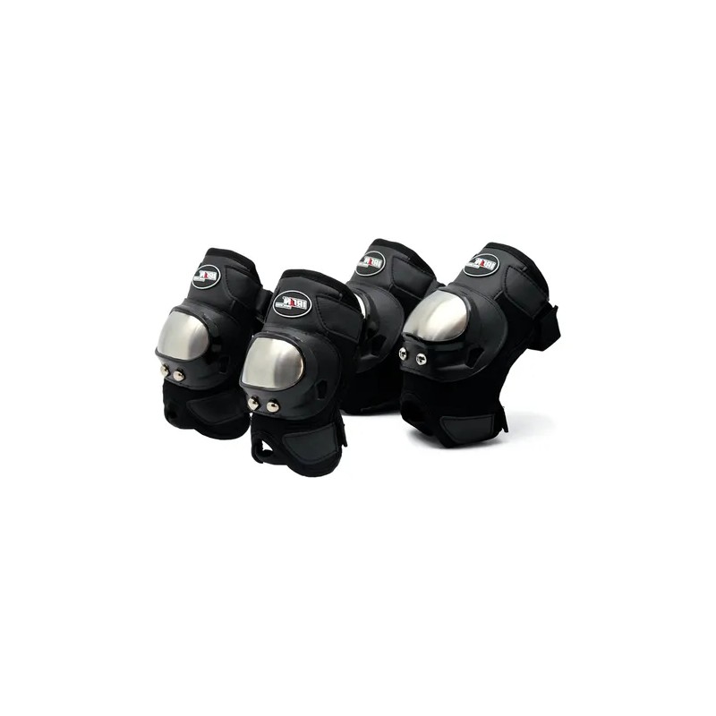 Set Juego 4 Piezas Rodilleras Y Coderas Iron Racing Unitalla