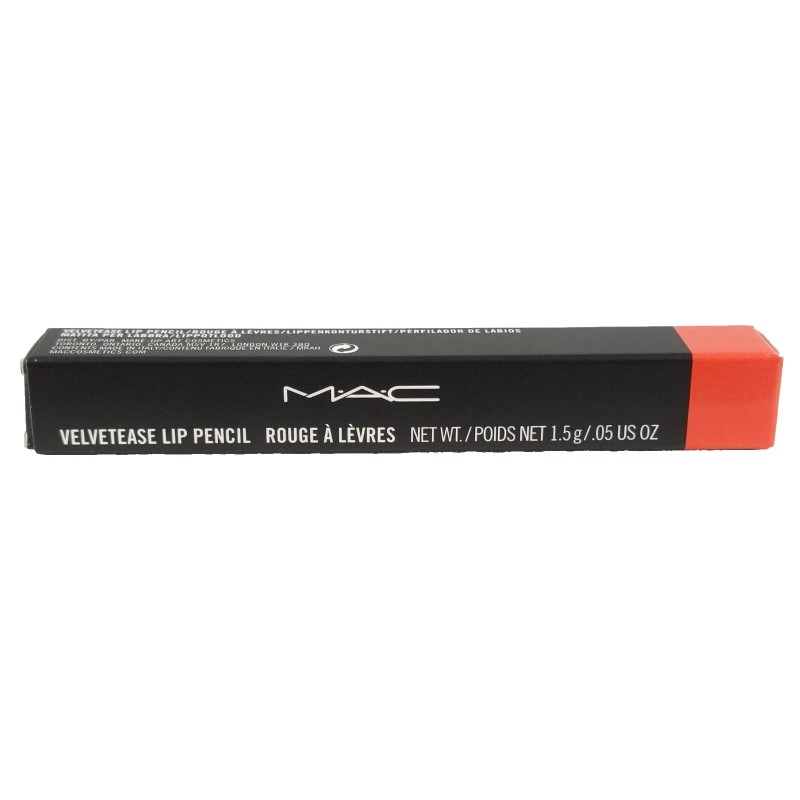 M·A·C MAC Velvetease Lip Pencil LOVERS LANE .05oz Deep Orange