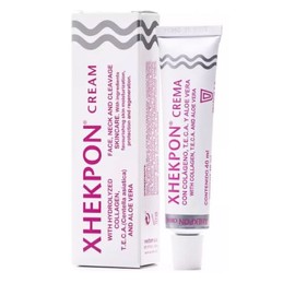 Xhekpon Crema Española para Rostro, Cuello y Escote con Colágeno Hidrolizado, Fórmula Hidratante de Uso Diario, Textura Ligera de Rápida Absorción, Tu