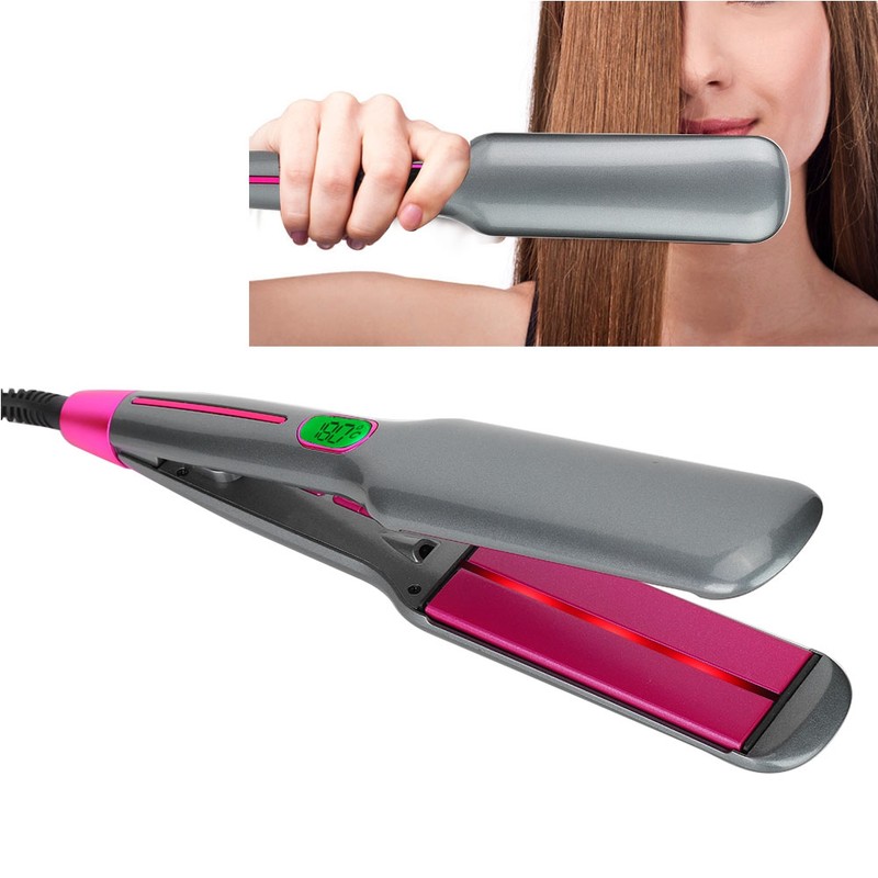 Anion LED Electric Ceramic Infrared Hair Straightener Hairdressing Tool