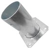 Round Fence Post Bolt Down Circular Bracket Heavy Duty Hot-Dip