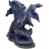 Midnight Dragon Figurine 7.75" Long Medieval Drogon Designer Resin Collection