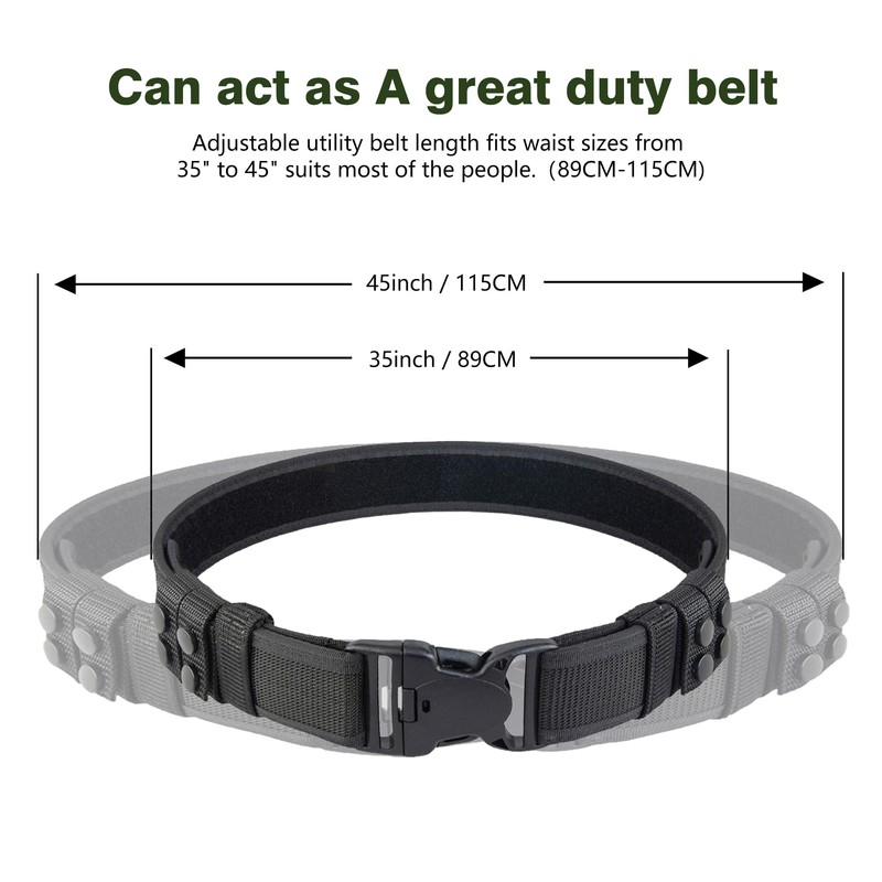 ZGJINLONG Duty Belt w/Utility Belt Law Enforcement Police Molded Pouches