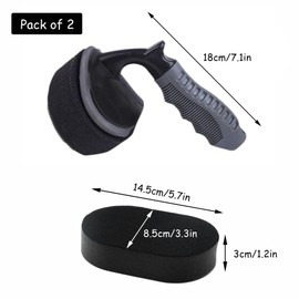 Szehap Tire Shine Applicator, 2 Pack Tire Dressing Applicator Pad