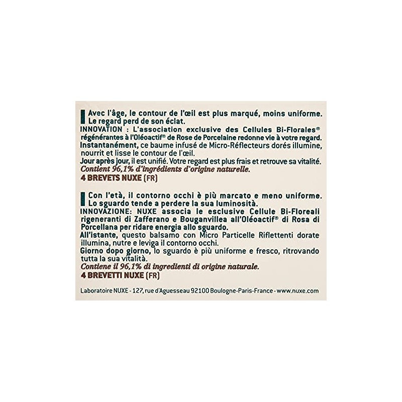 Nuxe Nuxuriance Gold Baume Reg