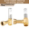 [2 Pieces] Lingmfg Water Hammer Arrestor For Washing Machine, 3/4