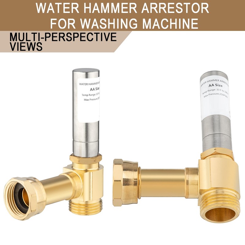 [2 Pieces] Lingmfg Water Hammer Arrestor For Washing Machine, 3/4