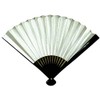 Kimonoya Sarasa Gold and Silver Reversible Folding Fan, For Formal