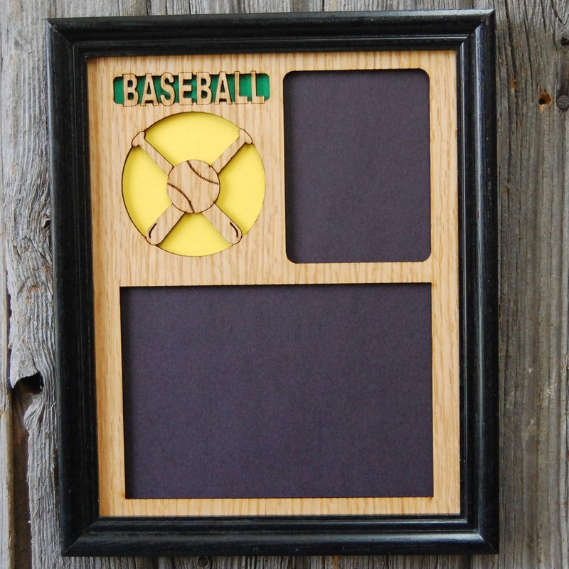 Sports Picture Frame - 8x10 Frame Holds 5x7 & 3x4