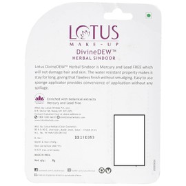 Lotus Herbals Divine Dew Herbal Sindoor Free of Mercury and Lead | 8g | 21 Love Drop