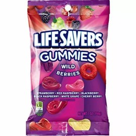 LIFE SAVERS Wild Berries Gummies Candy, 7-Ounce [12-Bags]