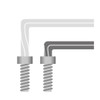 Hozan W-113-6 Ball Point Wrench, Allen Key, Allen Key, Short
