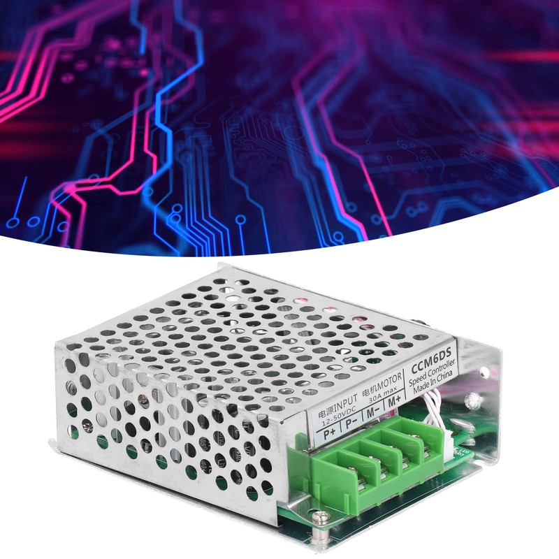 DC12V‑50V Professional PWM DC Motor Speed Controller Metal Shell 30A