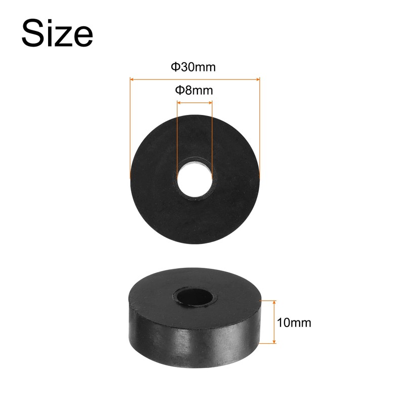QUARKZMAN Pack of 16 Rubber Washers Rubber Spacer 30 mm