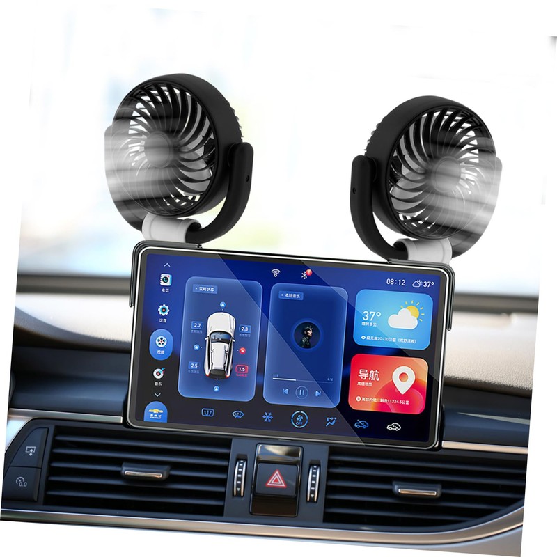 Alipis Portable Car Fan Efficient Cooling Air Circulation Fan for