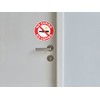 2 x 10cm No Vaping Sign Vinyl Stickers - Warning
