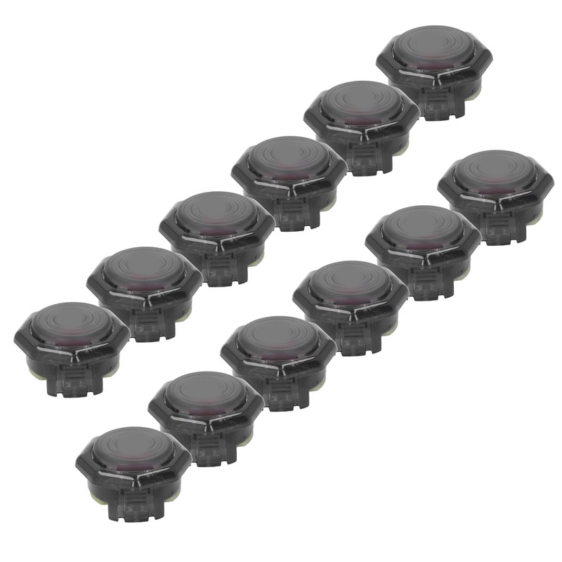 12pcs Arcade Button Professional POM Red Switch Mechanical Push Button