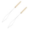 LT Easiyl 2pcs Brass Fly Tying Bobbin Threader for Fly