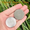 EDC Titanium Contact Coins Fidget Toys, Pocket Skill Toys Lucky