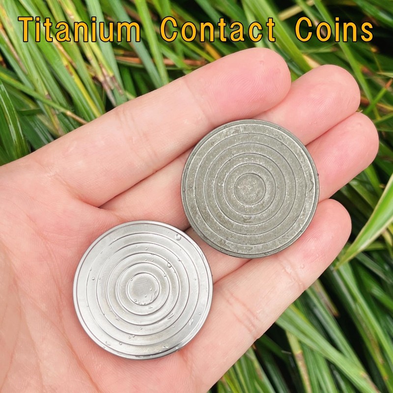 EDC Titanium Contact Coins Fidget Toys, Pocket Skill Toys Lucky