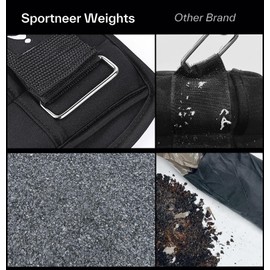 Sportneer Adjustable Ankle Wrist Weights for Men Women Kids, Adjustable Leg & Cuff Weight Straps for Fitness, Walking, Running, Aerobics, Yoga, Gym, Workout | 0.5-2 lbs Each Ankle, 1 Pair 1-4 lbs