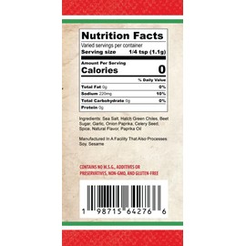 Dad's Seasonings Classic American Hatched Seasoning Salt - Hatch Green Chile Rub - All Purpose Blend for Queso, Fries, BBQ, Chicken, Pork, Mexican Dishes - Made in USA (5.9oz)