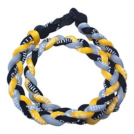 Extreme Sports NEW! 20" Medium Size Yellow Black Gray Tornado Necklace With Case
