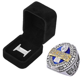 guancrown 2025 Fantasy Football Championship Ring Award Prize Trophy Sports Winner FFL Champion Ring With Box (size 8 with free box)