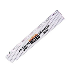 Ruler with Funny Motif – Sometimes I Like the Risk – Link Scale with Printed Saying – mm Measure with Several Designs to Choose From
