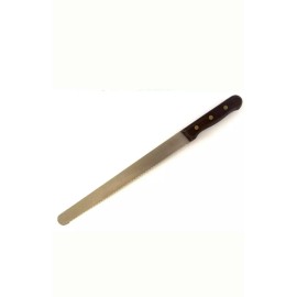 Capco Serrated Bread Knife 10" Stainless Steel Blade, Wood Handle