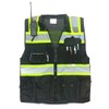 REXZUS (C Vest For Mens Black Series Safety Vest With