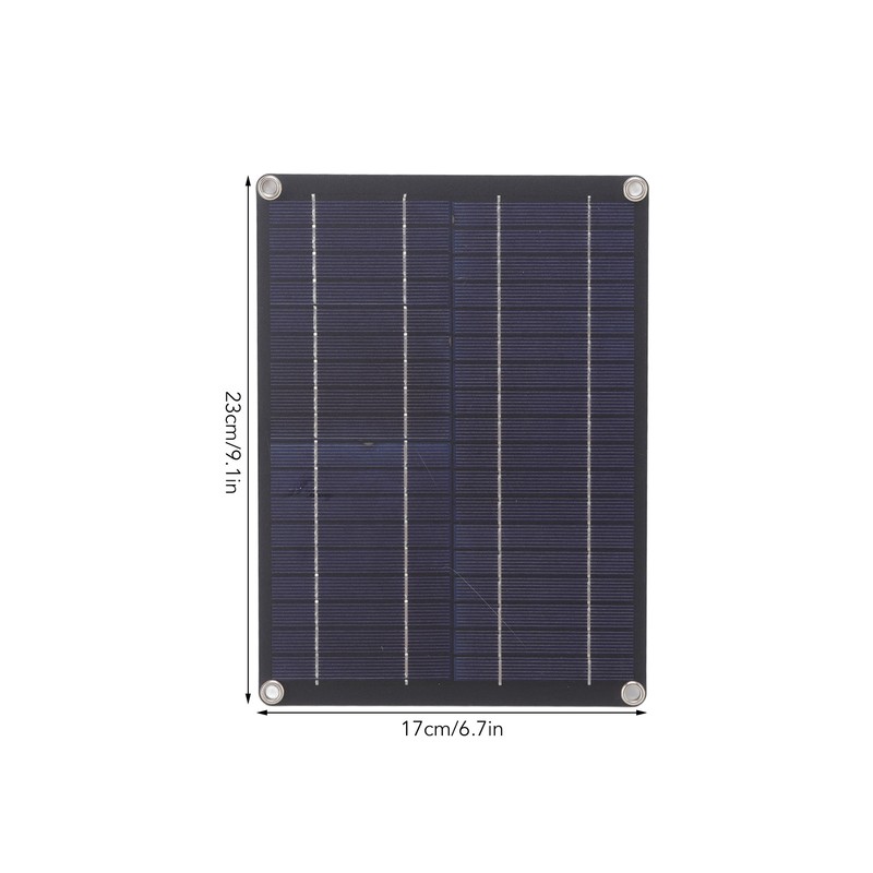Portable Solar Panel 9.1x6.7in Slim Design Light Weight Widely Used