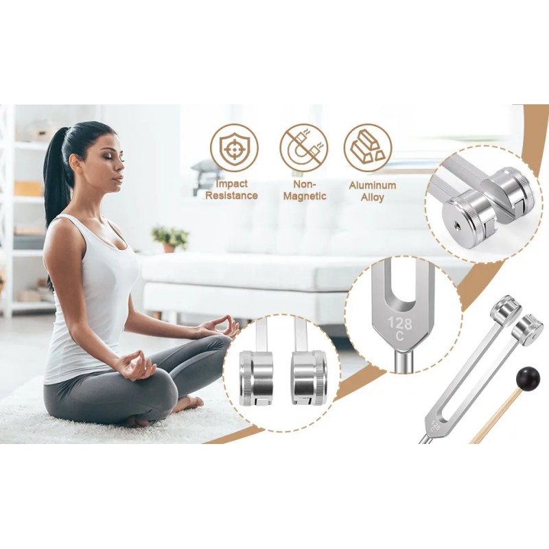 3pz Diapason 128hz De Aluminio Para Sala De Música Y