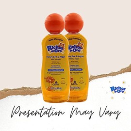 Ricitos de Oro Baby Shampoo Cleansing Shampoo with Natural Extract No more tears Hypoallergenic 2Pack of 13.5 FL Oz Bottles., White, Honey, 2 Count, (