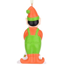 Tree Buddees Bad Elf with Hair Dryer and Melted Snowman Funny Christmas Ornament