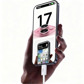 Cable Trenzado Corto para iPhone 17/16/16e/15 USB C a USB C para iPhone 17Air, 17 16 15 Pro Max, Plus, Cable de Carga de 60W para AirPods 4/Pro (2da/3