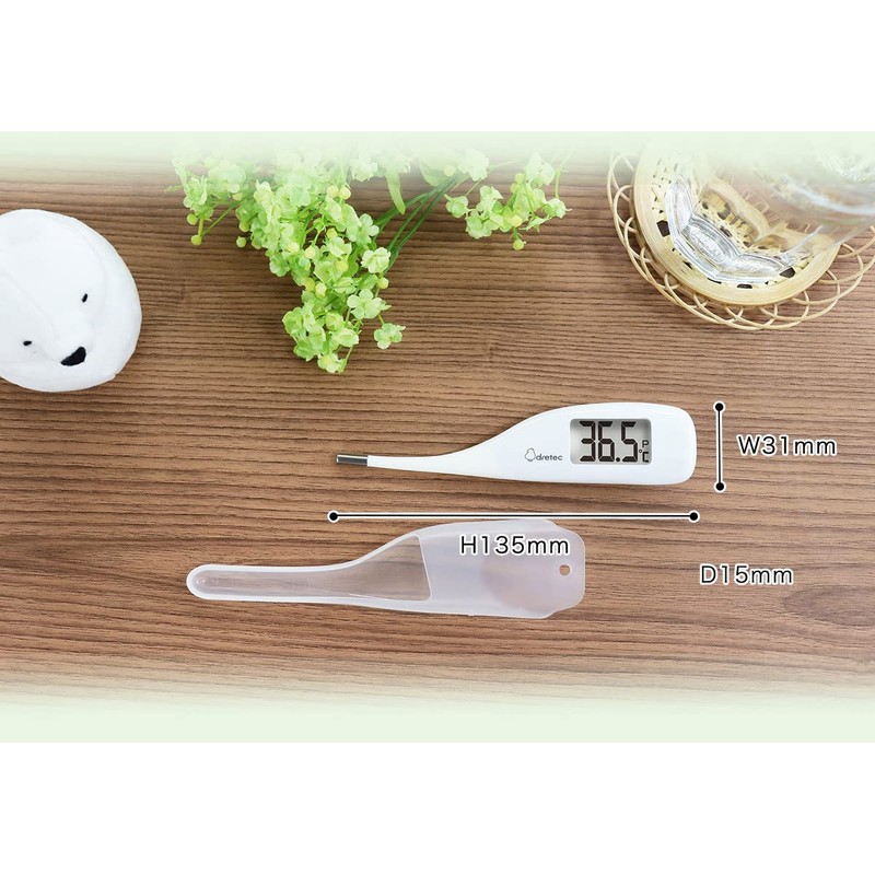 DRETEC TO-204WT Electronic Thermometer, Estimated Temperature for Approximately 15 Seconds,