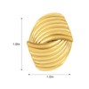 Alilang 18K Gold Plated Textured Geometry Statement Thick Stud Earrings