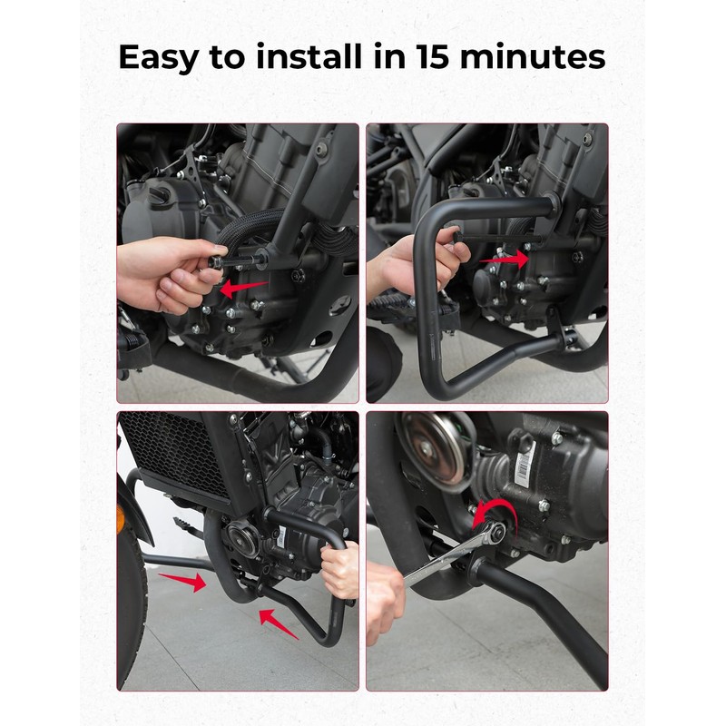 KEMIMOTO Engine Guard Highway Crash Bar Protector Compatible with Rebel