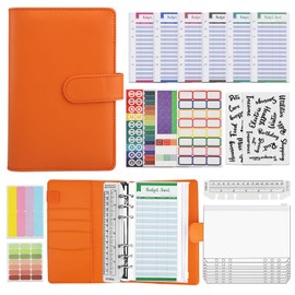 Budget Planner & Household Book A6 - Effective Financial Planner with Envelope Method - Savings Book with Films for Cash Stuffing - Starter Set for Successful Saving and Budgeting (Grey)