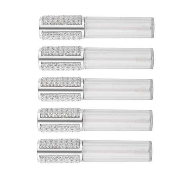 Ipetboom 5pcs Reusable Lip Gloss Tubes Round Lip Balm Containers