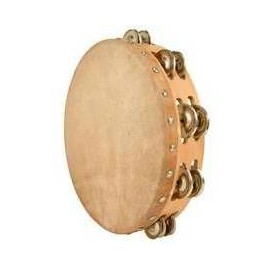 Holy Land Gifts Instr-Tambourine-10 Rnd-Goatskin