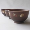 Soup Bowl Wood Grain Small Plum Pattern