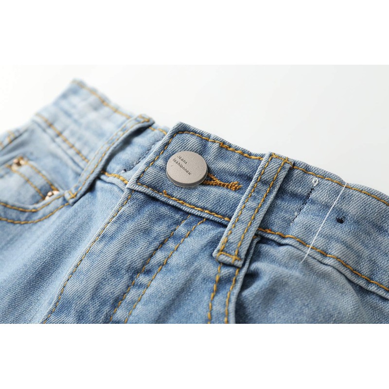 KIDSCOOL SPACE Baby Girls Boys Slim Jeans, Small Child Elastic