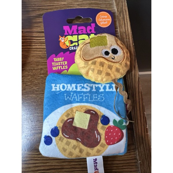 CA&T Mad Cat Tabby Toaster Waffles Cat Toy